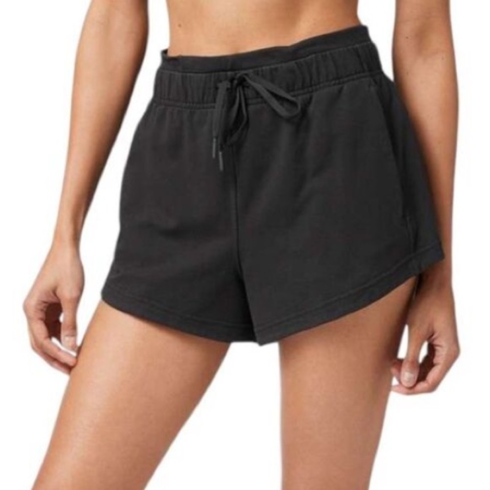 Lululemon Inner Glow Black High Rise Shorts